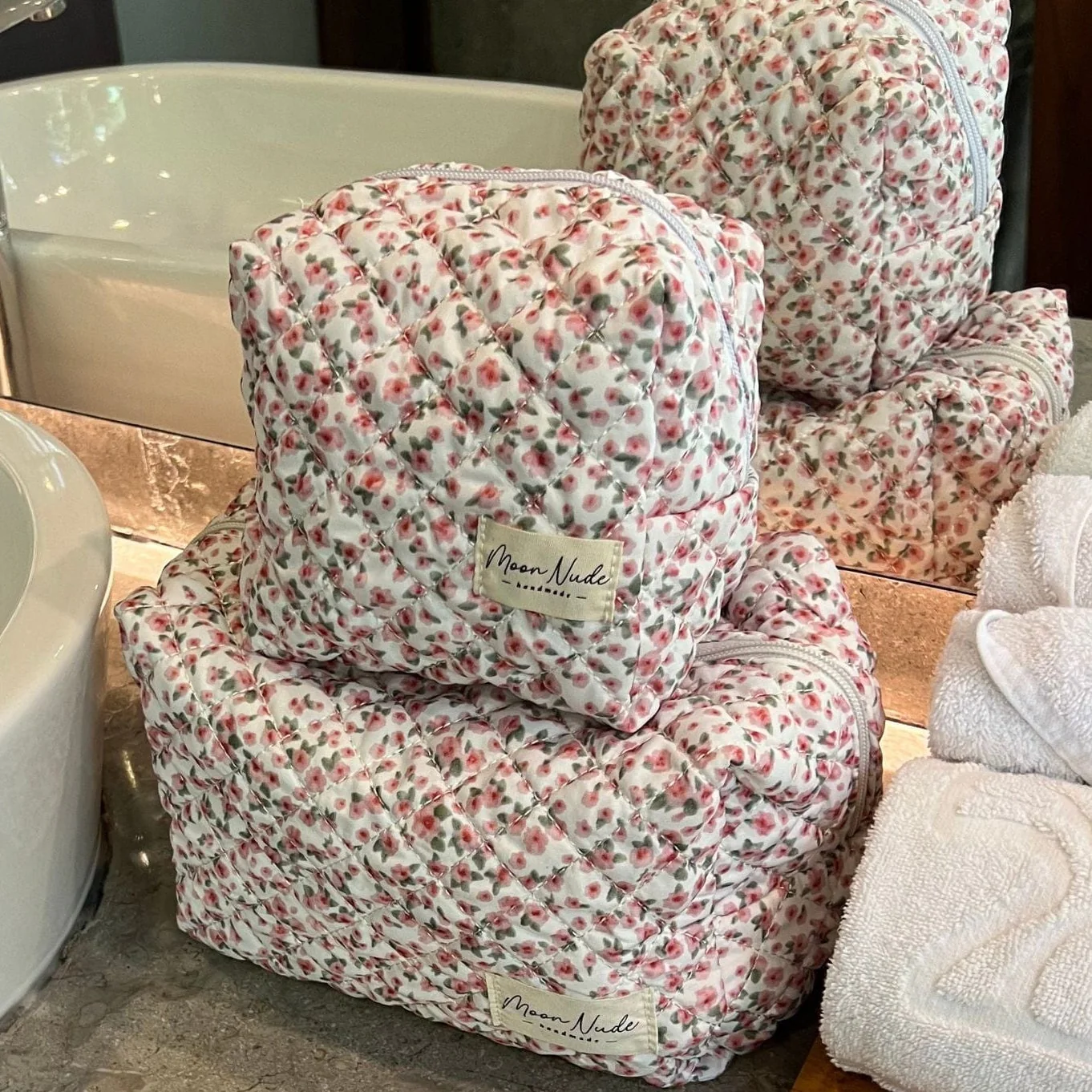 Peony Large Makeup Bag - Image 5