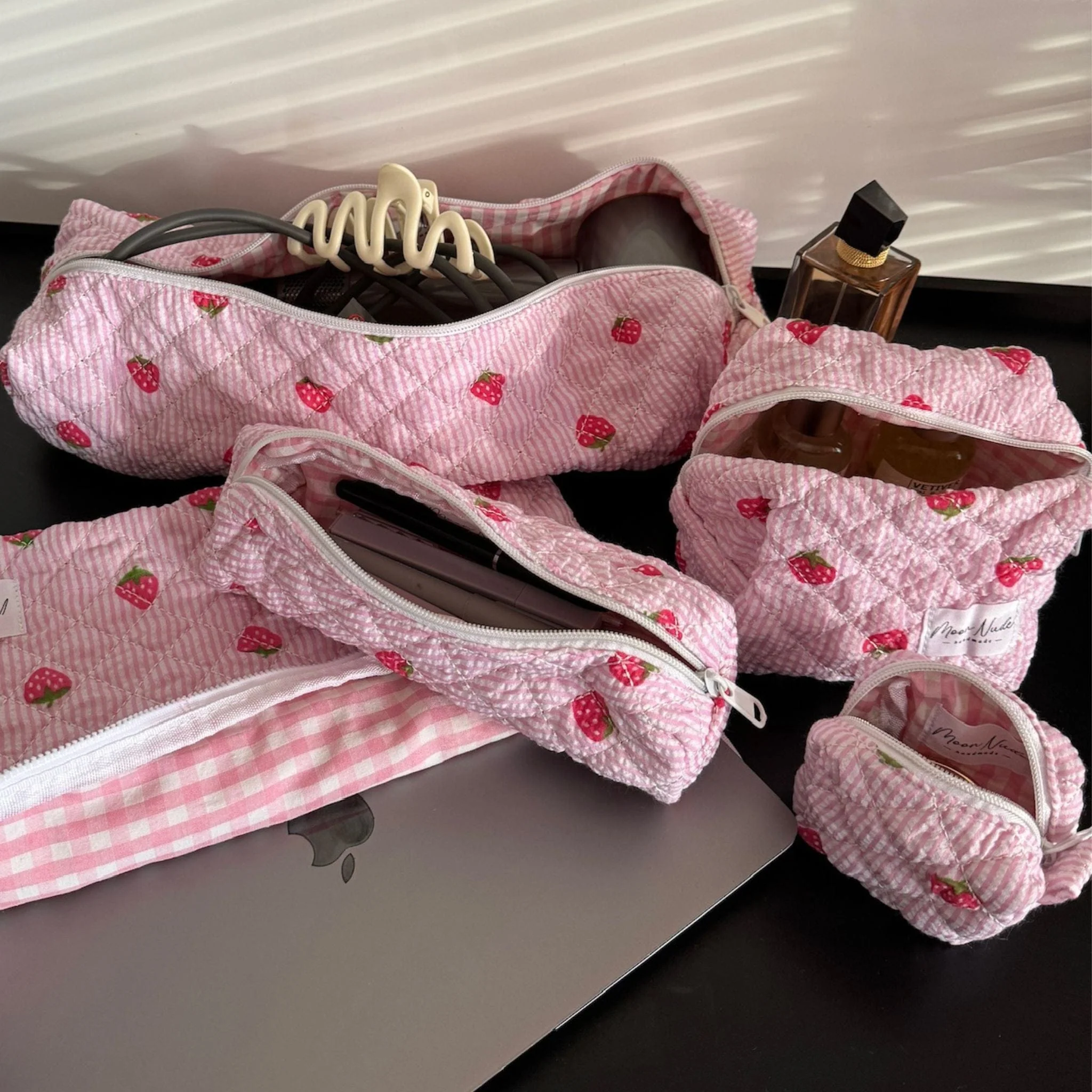 Strawberry Large Makeup Bag - Image 4