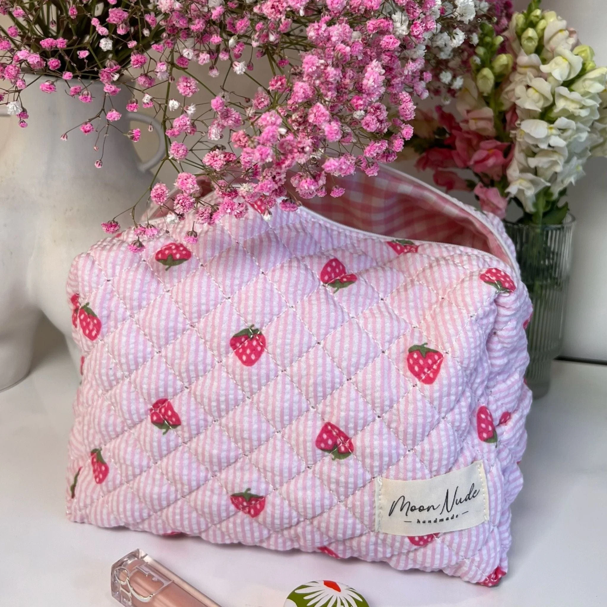 Strawberry Large Makeup Bag - Image 3